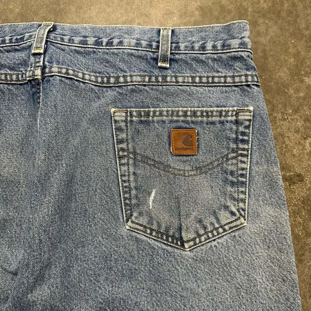 Carhartt B172 DST Flannel Lined Relaxed Fit Denim Jeans Size 40x34